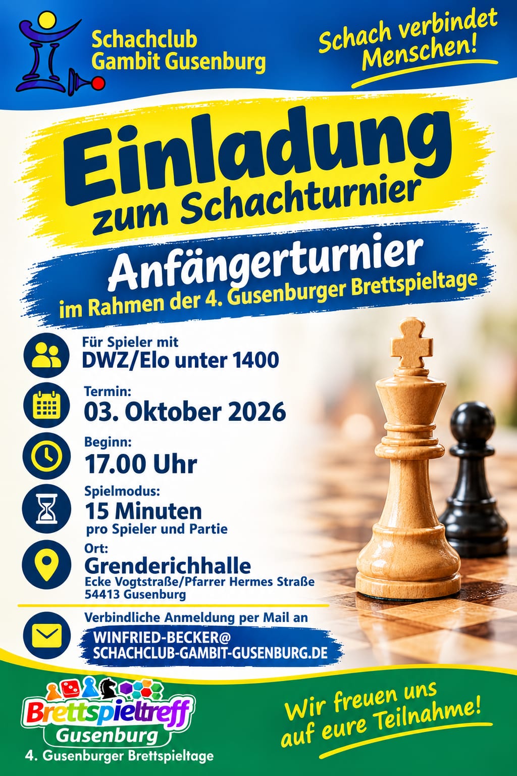 Anfaengerturnier Spieletage 2026