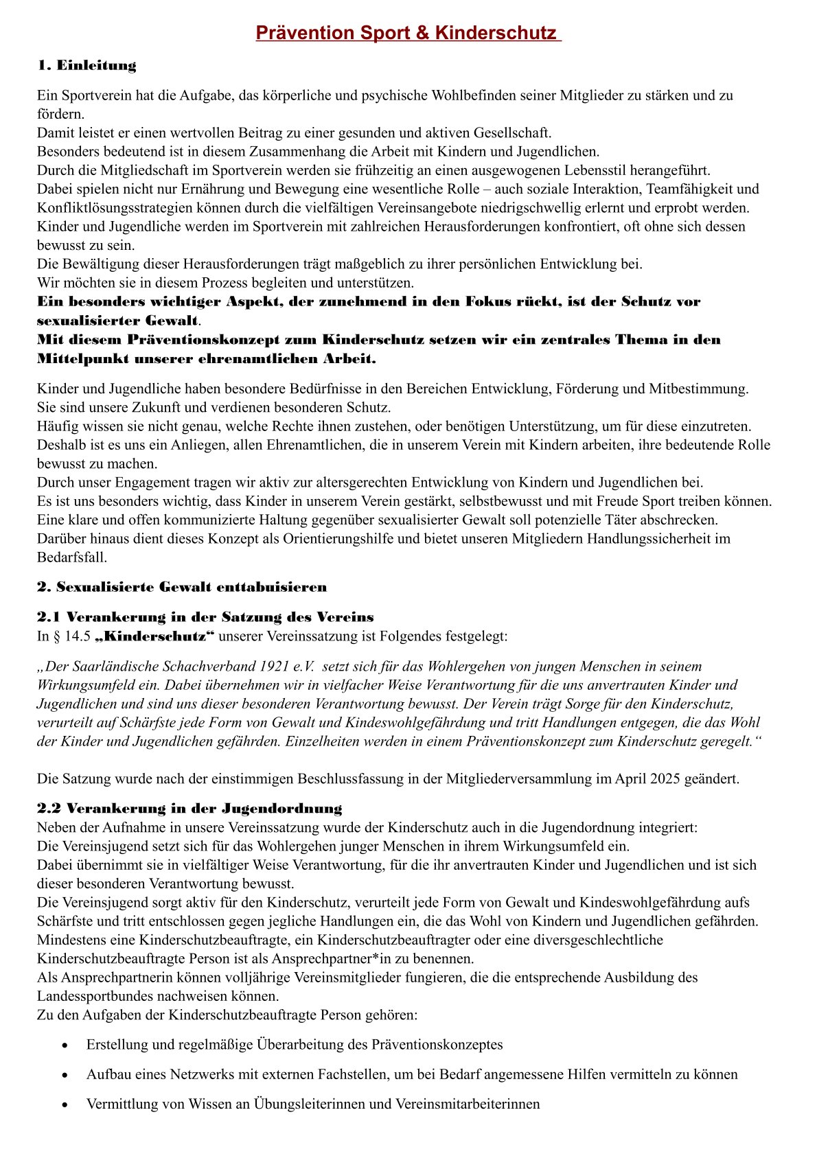 Sport Kinderschutz Prävention SSV bl 1