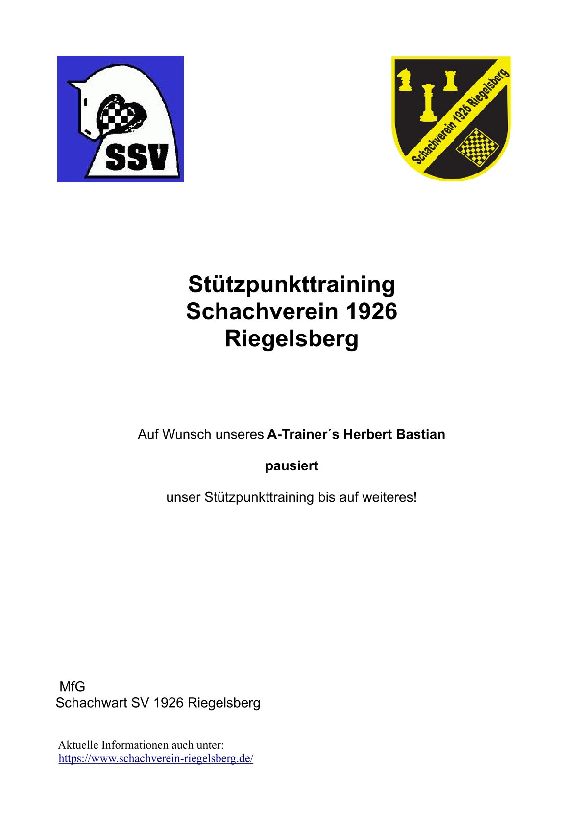 Stützpunkttraining SSVaus